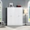 Manhattan Comfort Hopkins Storage Closet 2.0 in White - Set of 2 2-2GLF-WH - alternate 2